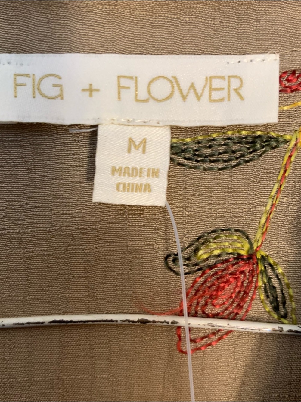 NWT Fig & Flower Women’s M Tiered Embroidered Smocked Ruffled Romantic Dress - Picture 5 of 13